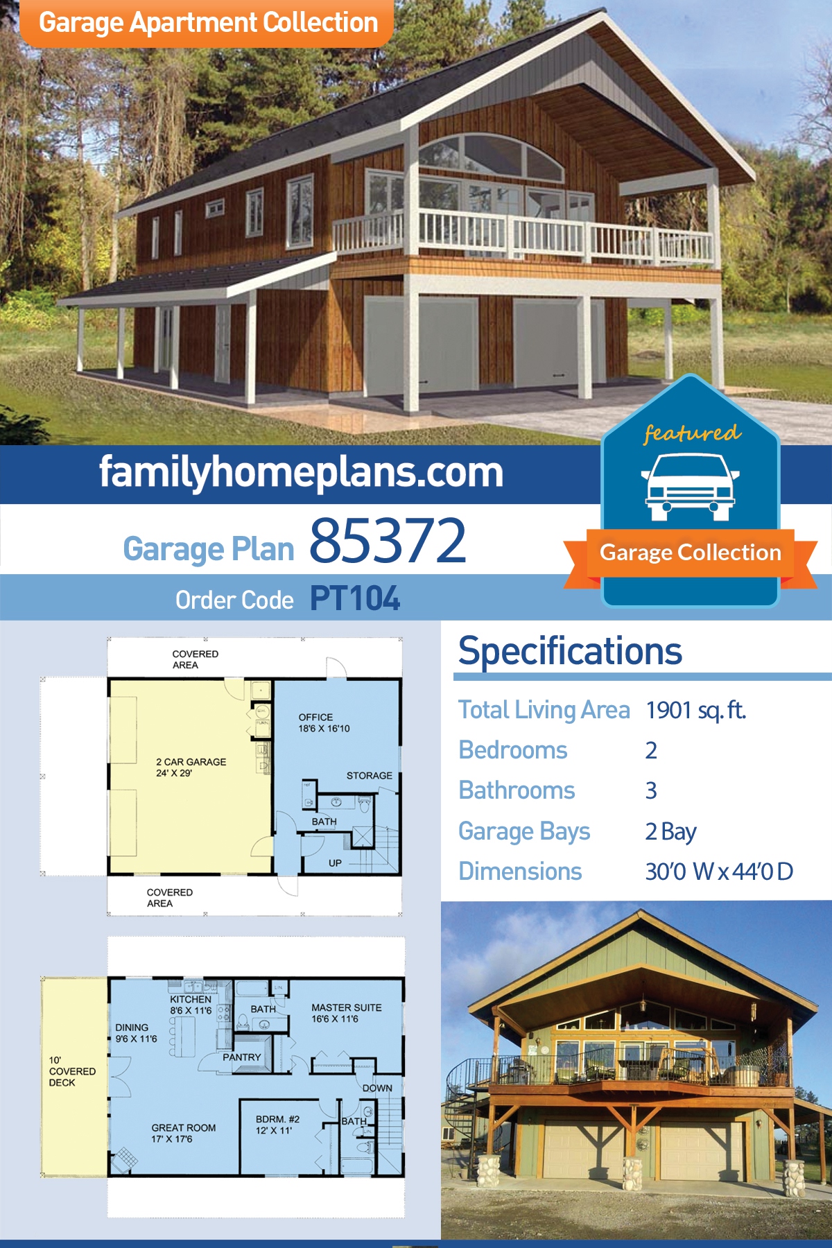 Average Fireplace Width Best Of 2 Car Garage Apartment Plan Number with 2 Bed 3 Bath