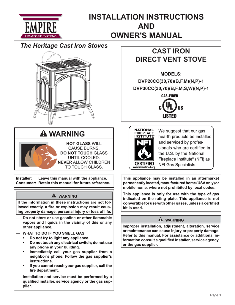 Average Fireplace Width Best Of Empire Heating Systems P 1 Owner S Manual