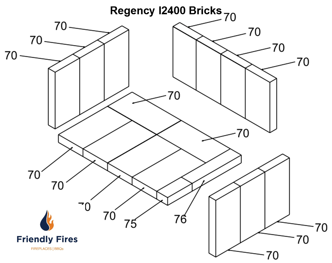 Average Height Of Fireplace Mantel Beautiful Regency Plete Brick Kit Medium Insert I2400
