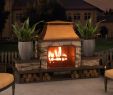 Back to Back Indoor Outdoor Fireplace Lovely Sunjoy Bel Aire 51 97 In Wood Burning Outdoor Fireplace