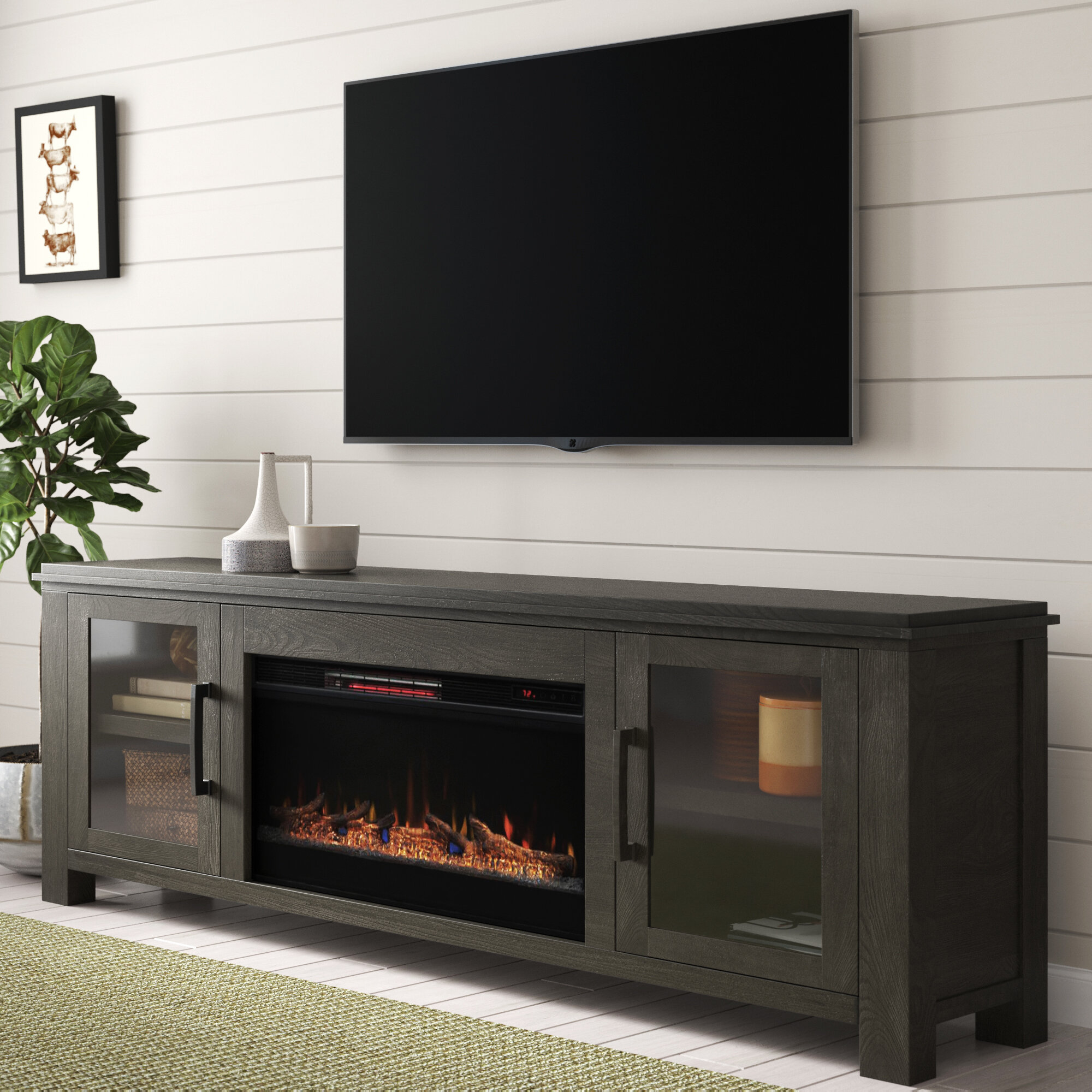 Barn Door Electric Fireplace Tv Stand Elegant Fireplace Gracie Oaks Tv Stands You Ll Love In 2019