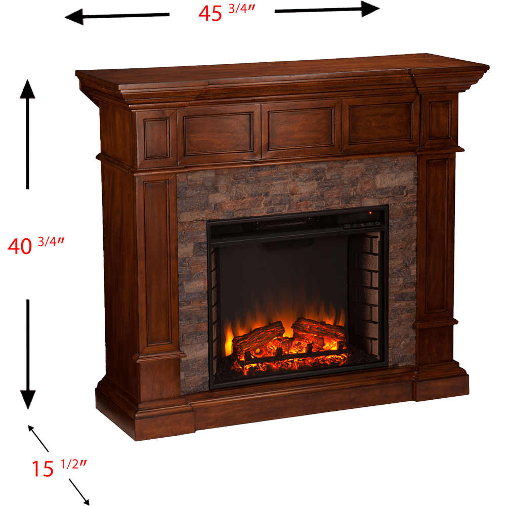 Barn Door Electric Fireplace Tv Stand Fresh southern Enterprises Merrimack Simulated Stone Convertible Electric Fireplace