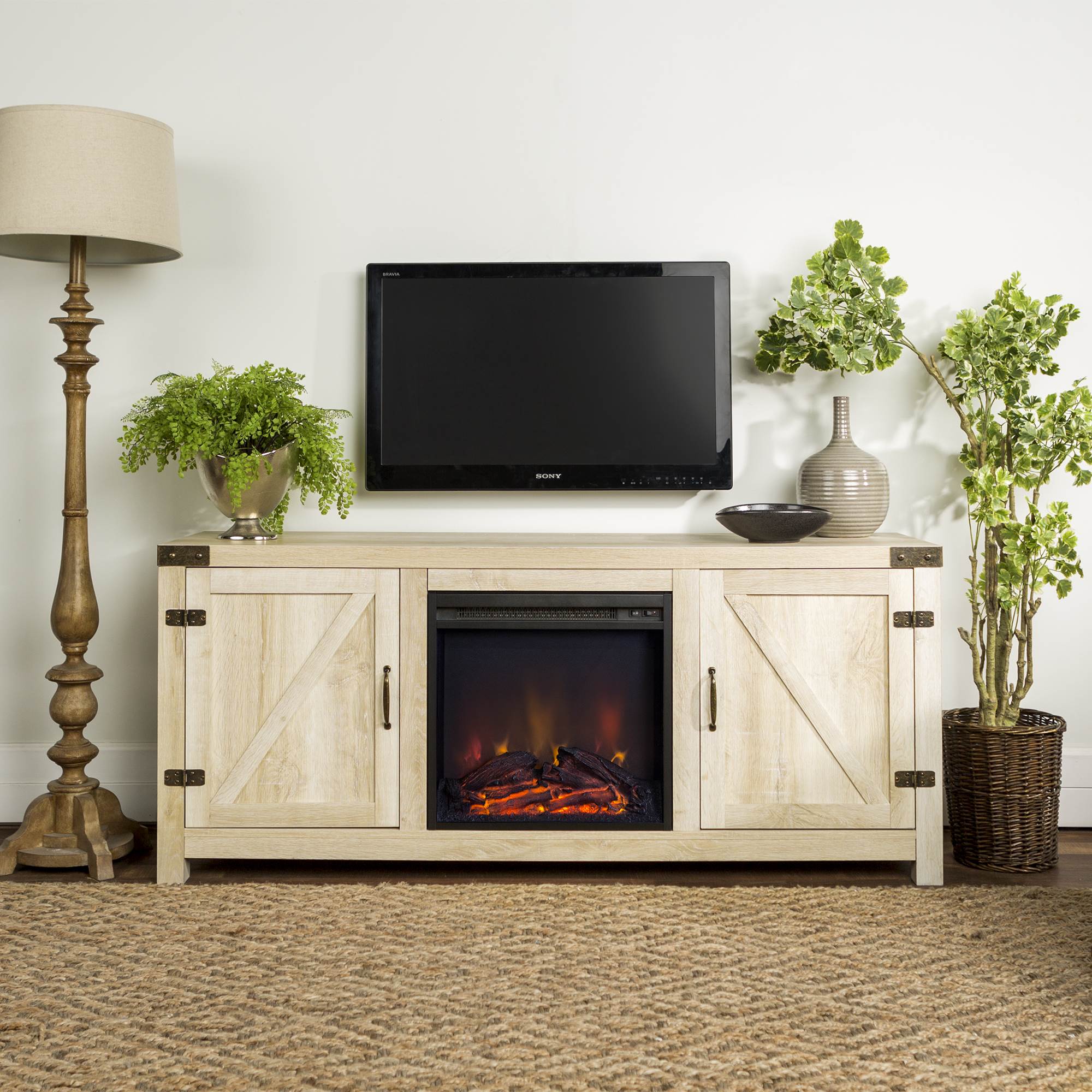 Barn Door Fireplace Fresh White Fireplace Tv Stand