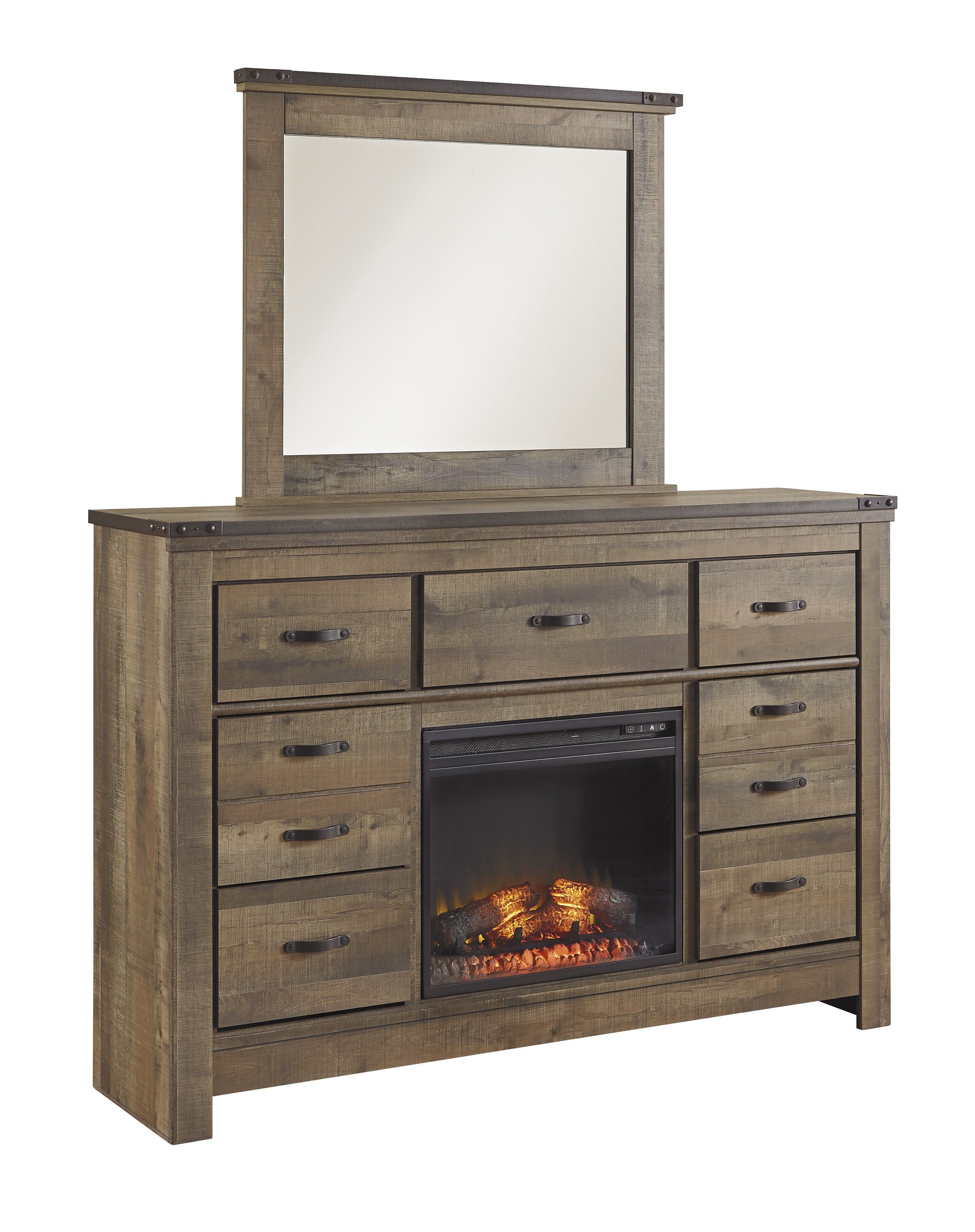 Barnwood Electric Fireplace Lovely Signature Design by ashley B446 32