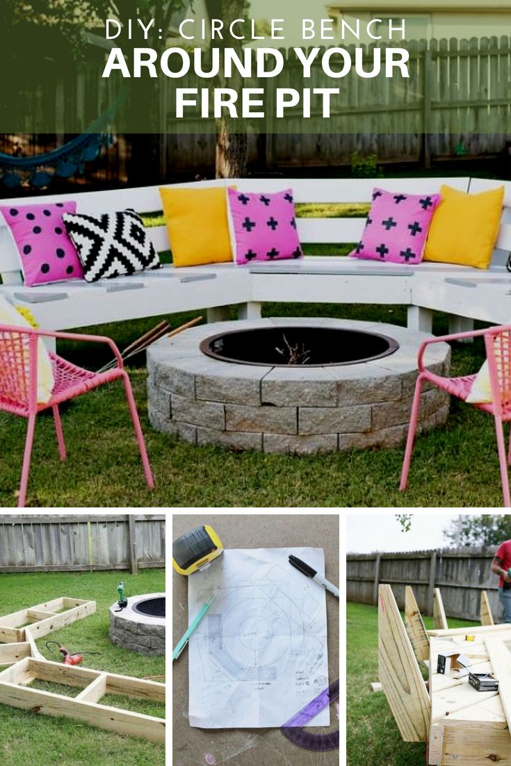 Bbq Fireplace Elegant Diy Circle Bench Around Your Fire Pit