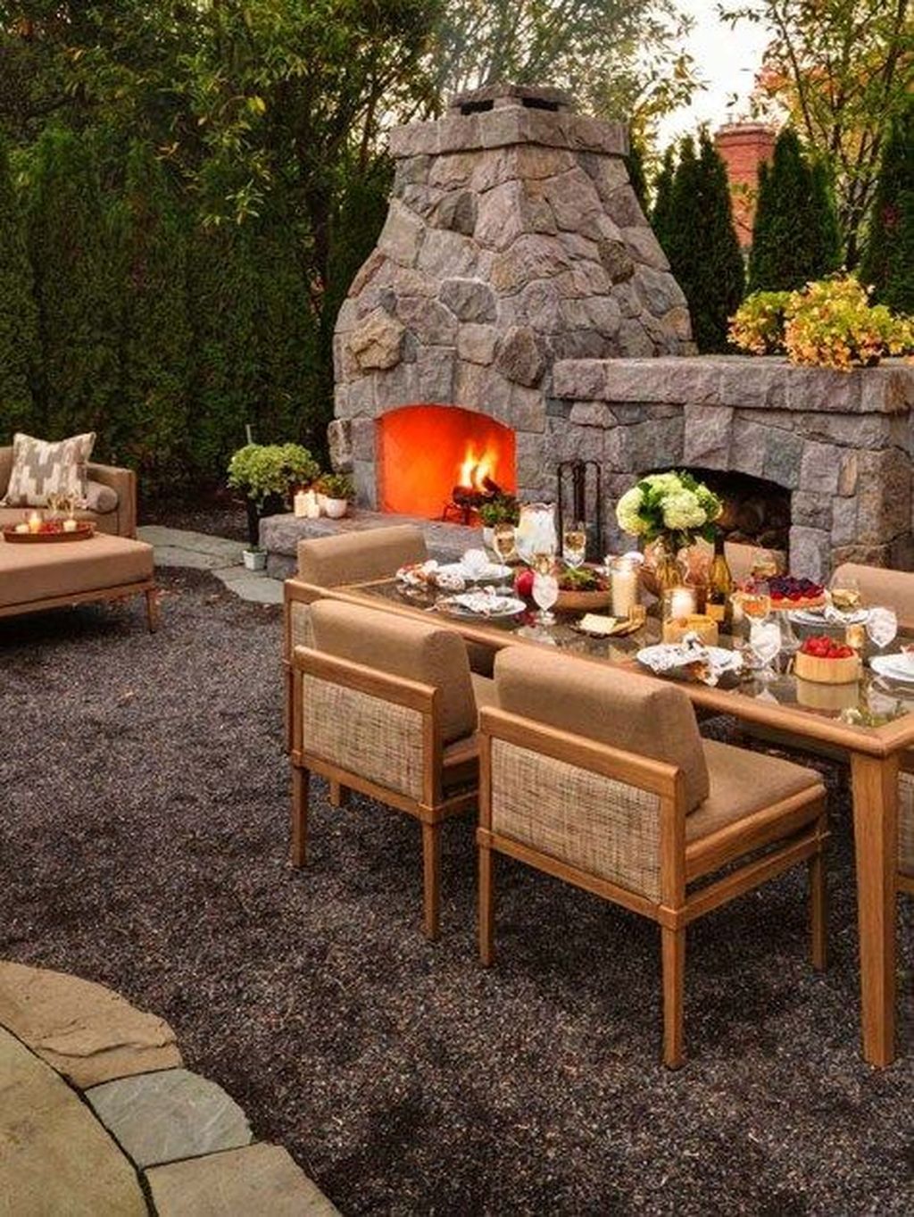 40 Great Spring Patio Design Ideas With Fireplace b83cd1617e00b90c c5801eb
