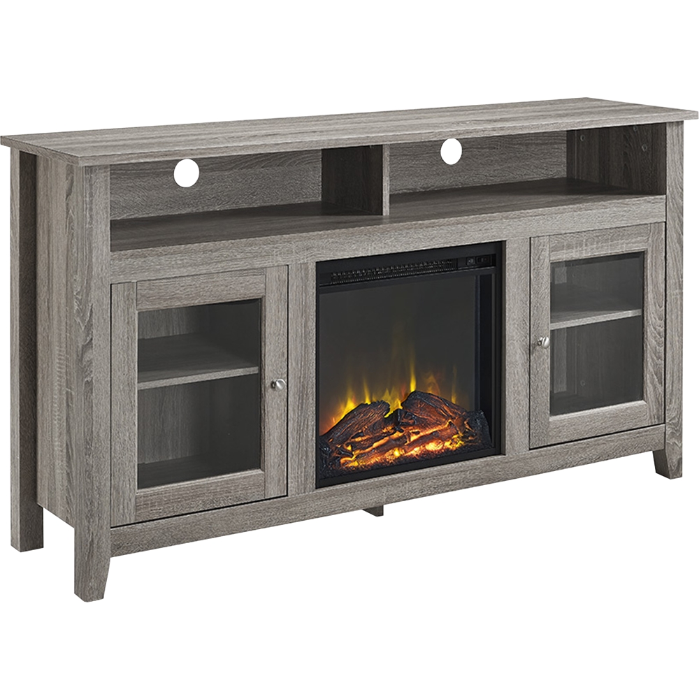 Best Buy Fireplace Tv Stand Awesome Walker Edison Freestanding Fireplace Cabinet Tv Stand for Most Flat Panel Tvs Up to 65" Driftwood