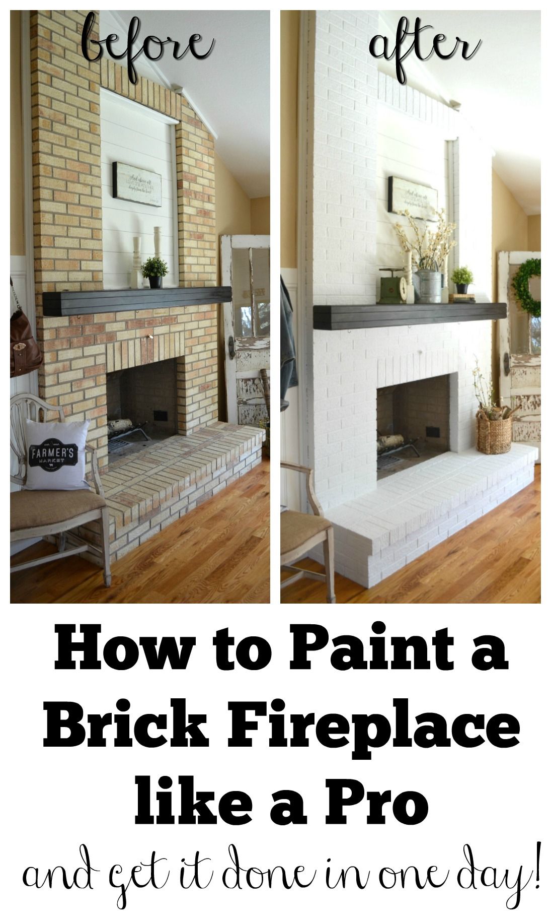 Best Color to Paint Brick Fireplace New How to Paint A Brick Fireplace Home Renovation