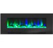 Best Electric Fireplace New Cambridge Cam50wmef 2blk 50 In Wall Mount Electric Fireplace Black