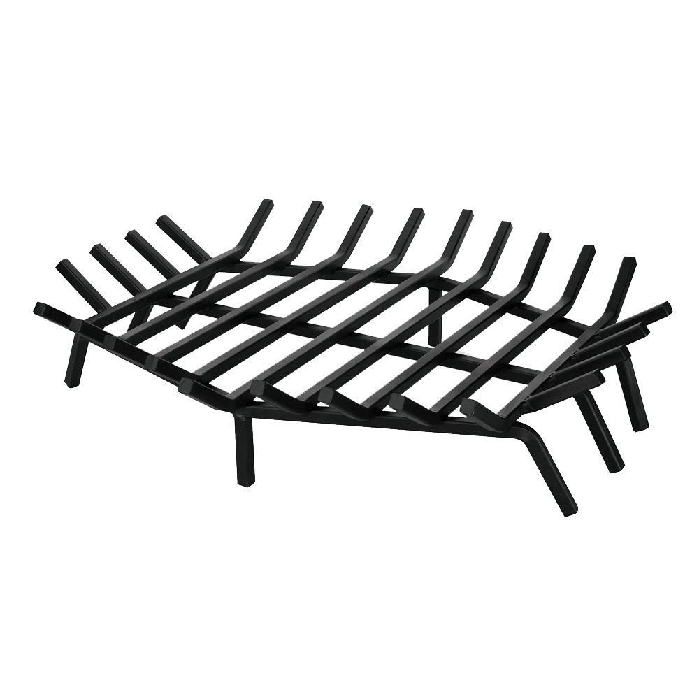 Best Fireplace Grate Fresh Uniflame 27 In X 27 In Black Hexagon Shape Bar Fireplace