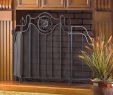 Beveled Glass Fireplace Screen New Details About Tuscan Design Fireplace Screen Black Folding