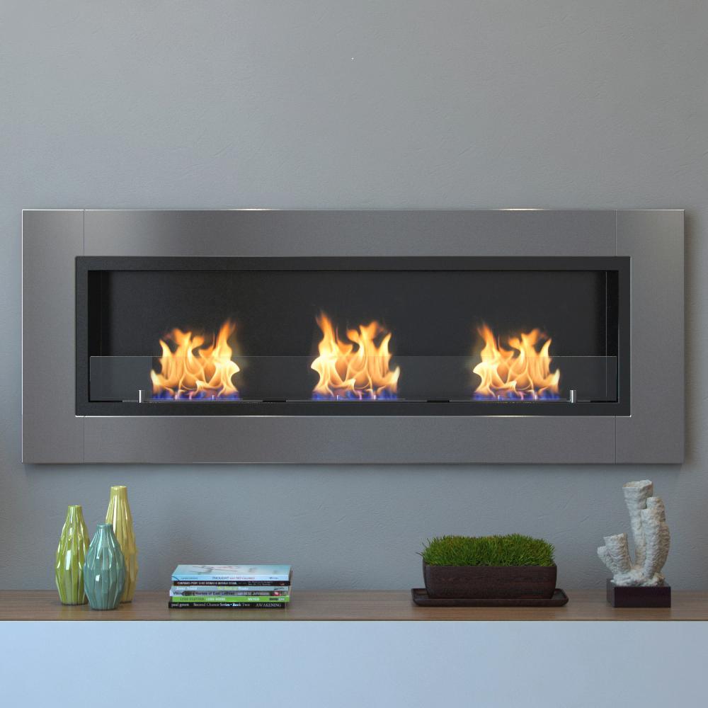 stainless steel moda flame ethanol fireplaces gf 64 1000