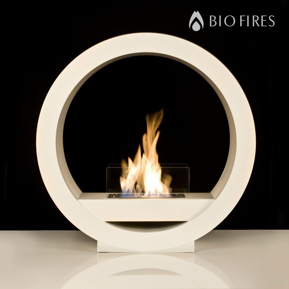 White Globe Flame Bio Ethanol Fireplace fd85a aa5ca4089c4ddff0ced