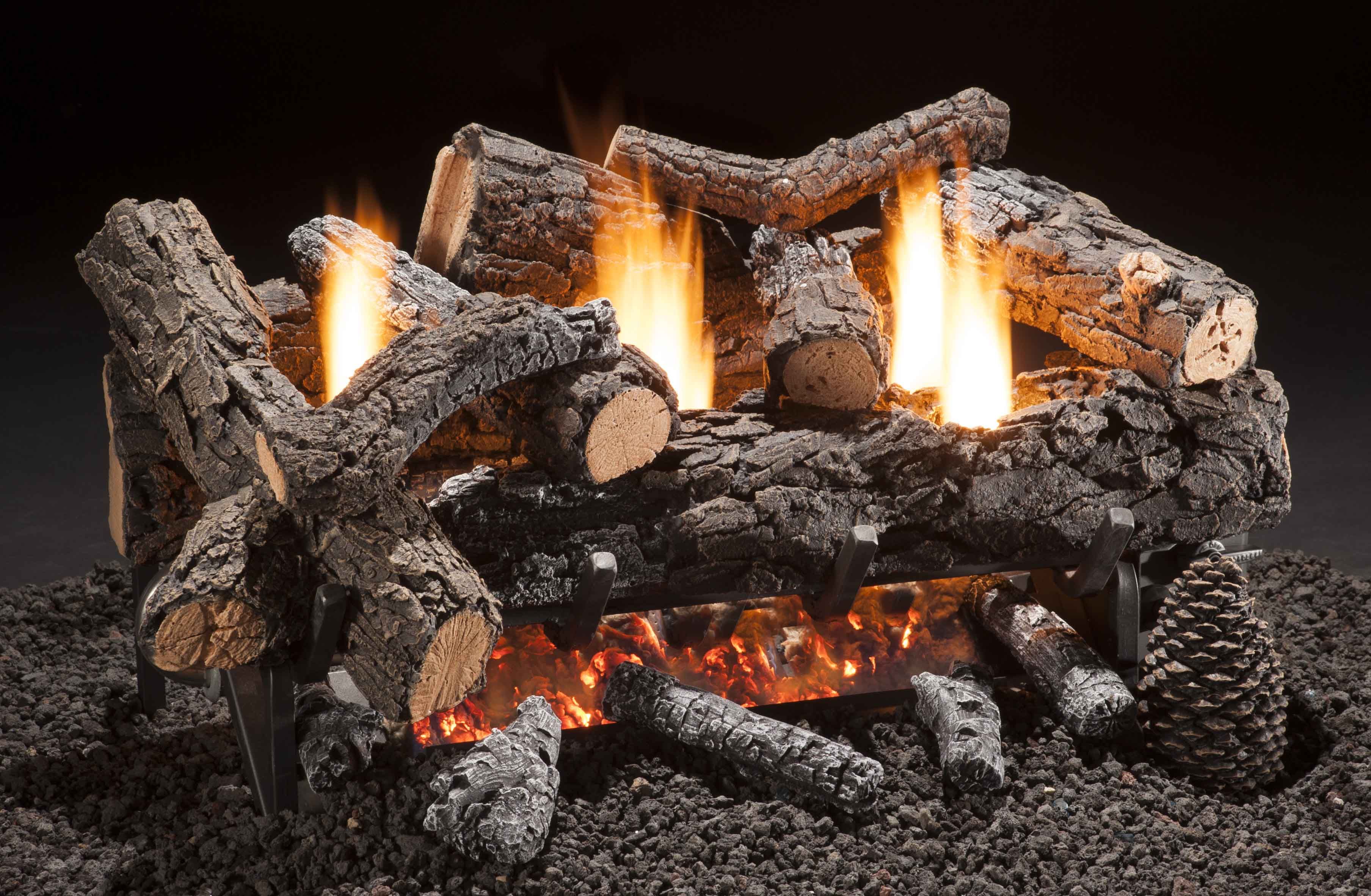 Birch Gas Fireplace Logs Awesome Cozy Fire Available In 18" 24" and 30" for Natural Gas or