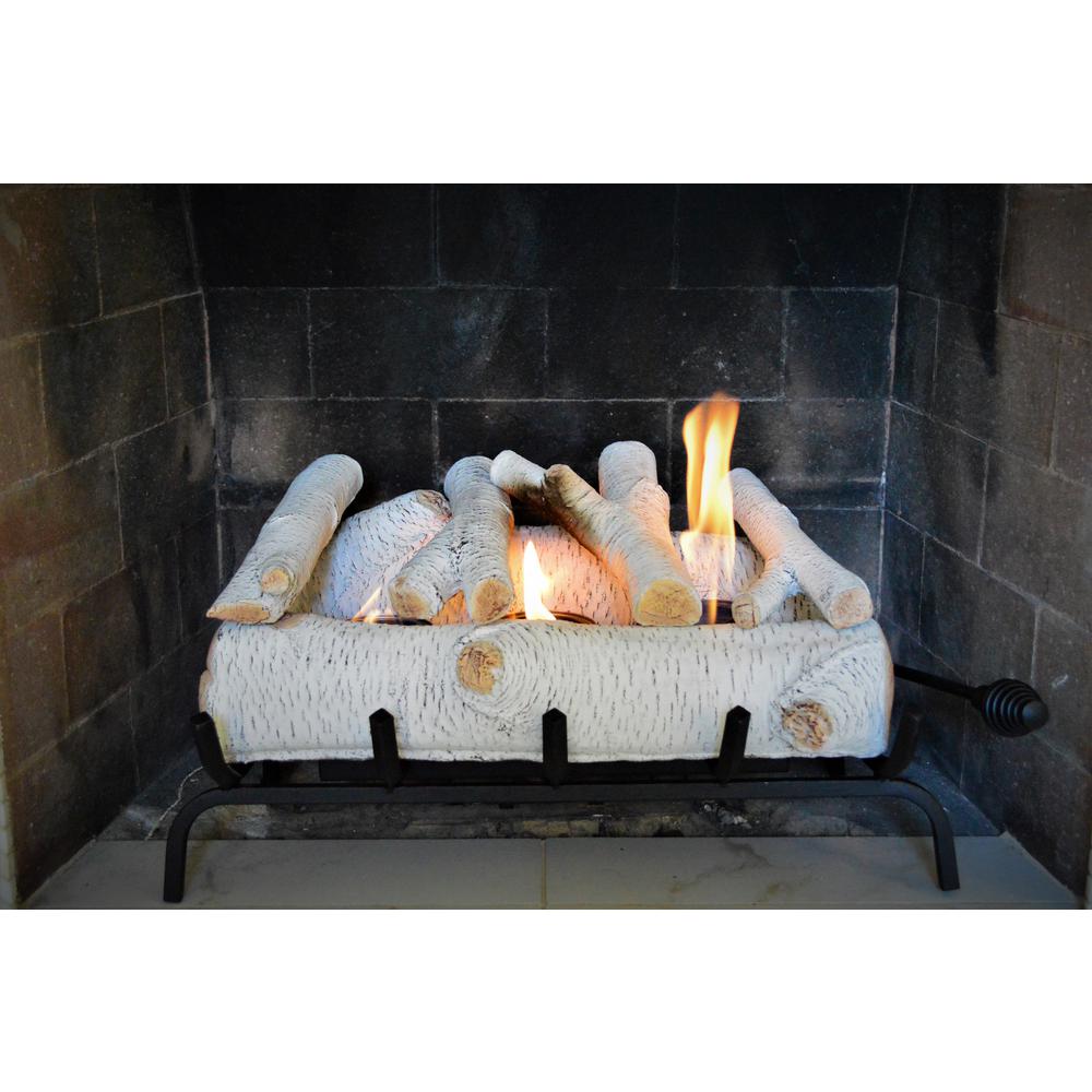 Birch Gas Fireplace Logs Inspirational Terra Flame 10 5 In Oak Fireplace Log Set