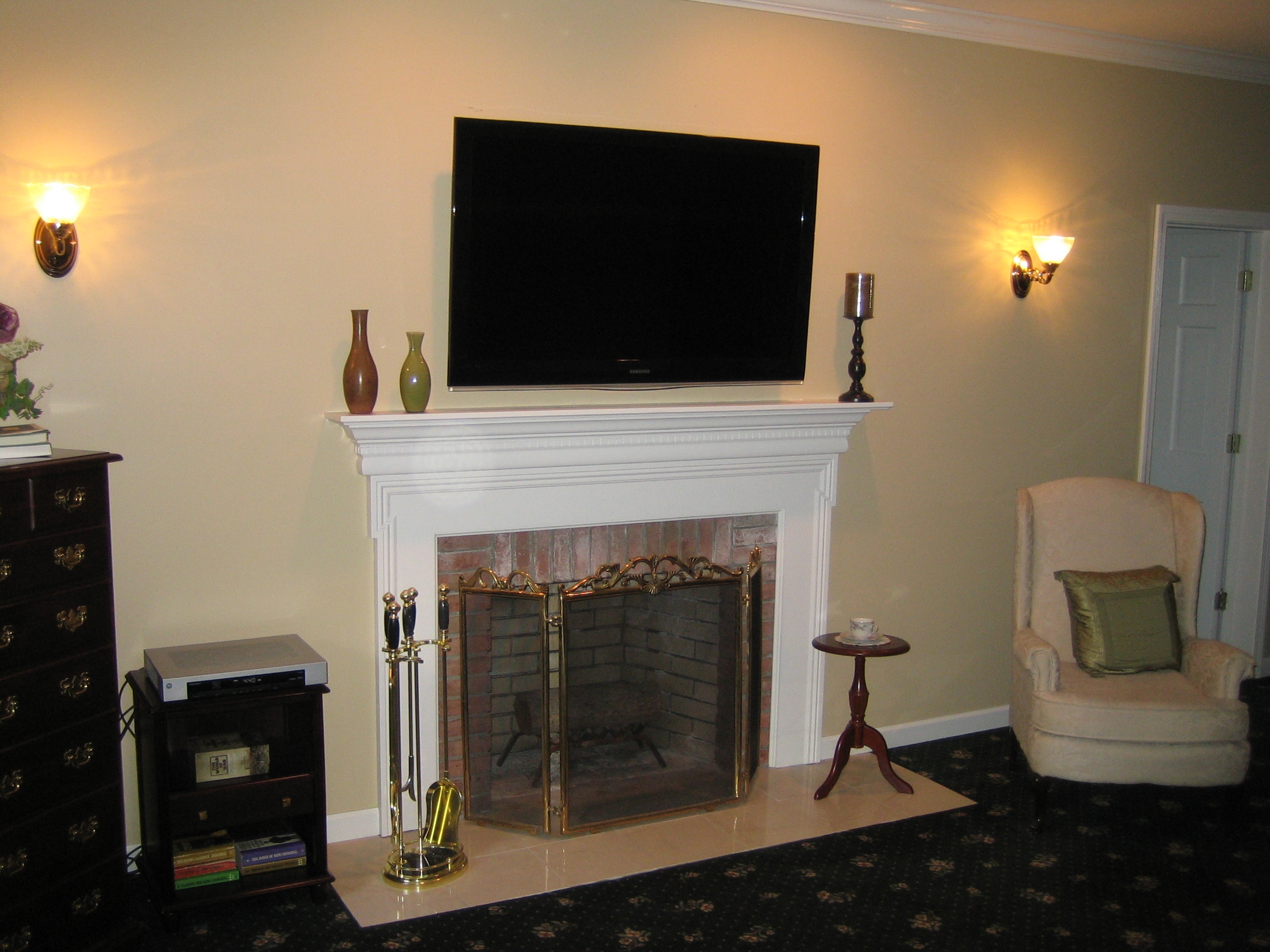 Bjs Electric Fireplace Unique Installing Tv Above Fireplace Charming Fireplace