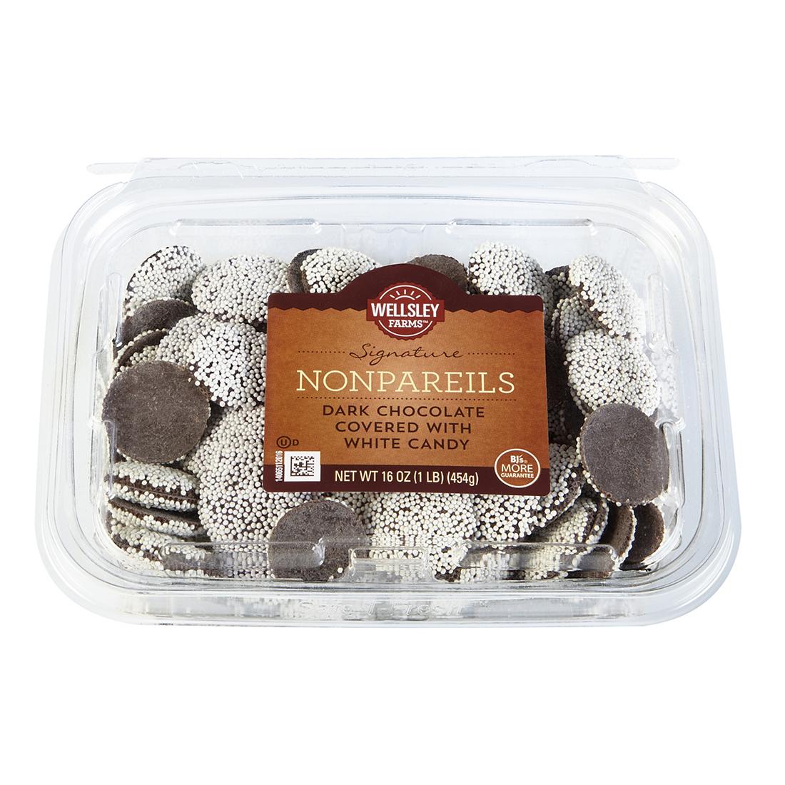 Wellsley Farms Dark Chocolate Nonpareils 16 oz