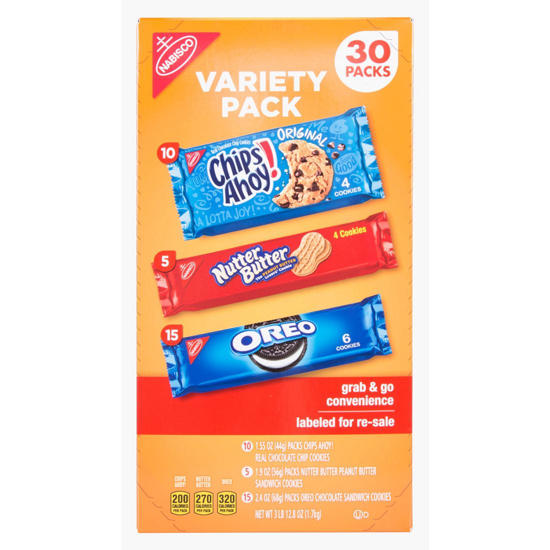 Nabisco Cookies Variety Pack 30 pk