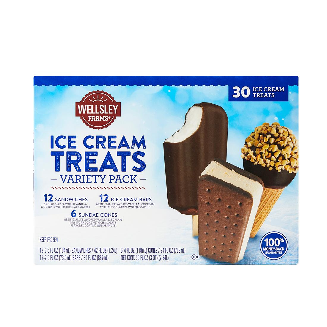 Wellsley Farms Ice Cream Treats Variety Pack 30 ct