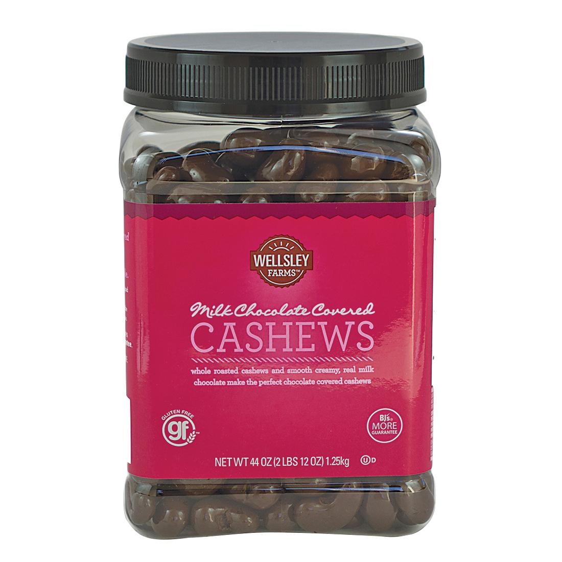 Wellsley Farms Milk Chocolate Covered Cashews 44 oz