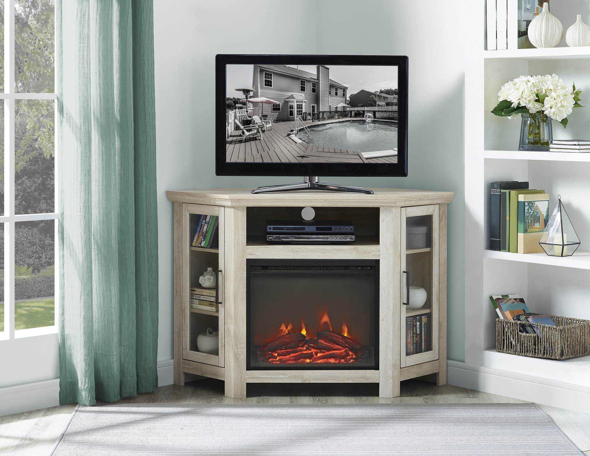 Black Corner Electric Fireplace Best Of Corner Electric Fireplace Tv Stand