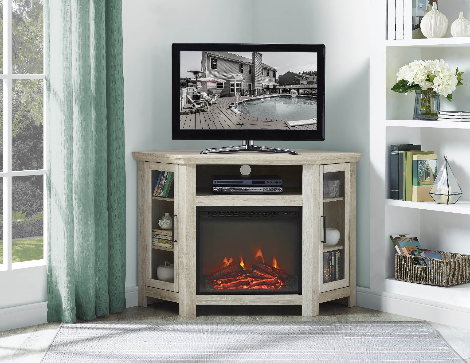 Black Corner Fireplace Tv Stand Unique Corner Electric Fireplace Tv Stand