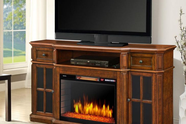 Black Electric Fireplace Entertainment Center Luxury Sinclair 60 In Bluetooth Media Electric Fireplace Tv Stand In Aged Cherry