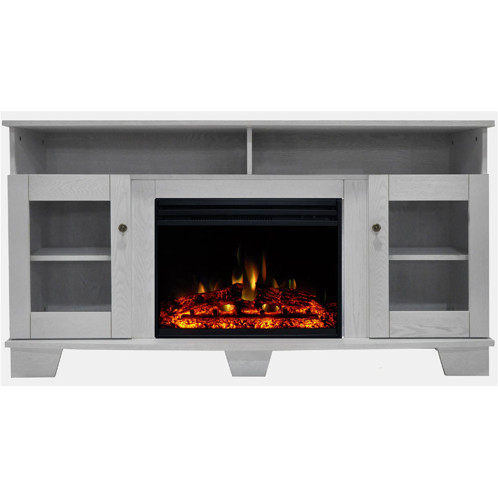 Black Electric Fireplace Mantel New 59 1"x17 7"x31 7" Savona Fireplace Mantel W Deep & Enhanced Log Insert