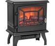 Black Electric Fireplace with Mantel Awesome Akdy Fp0078 17" Freestanding Portable Electric Fireplace 3d Flames Firebox W Logs Heater