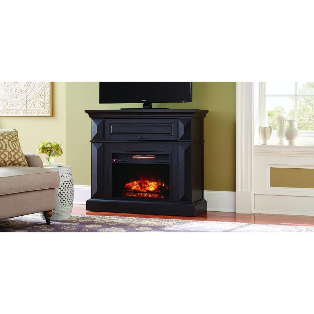 Black Electric Fireplace with Mantel Best Of Coleridge 42 In Mantel Console Infrared Electric Fireplace