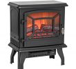 Black Freestanding Electric Fireplace Awesome Akdy Fp0078 17" Freestanding Portable Electric Fireplace 3d Flames Firebox W Logs Heater