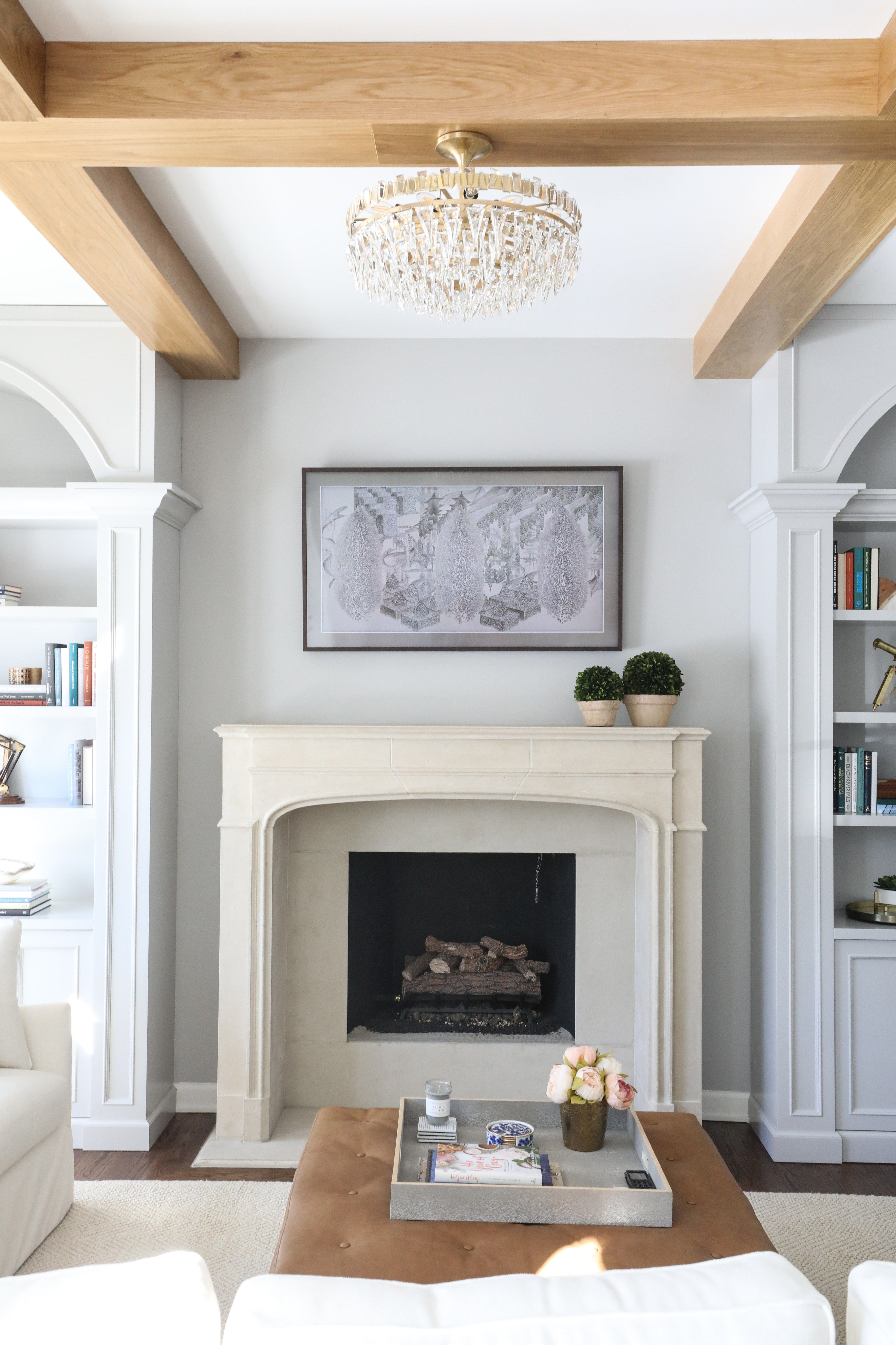 Black Marble Fireplace Elegant Arched Built Ins Park & Oak Design