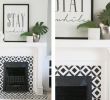 Black Painted Brick Fireplace Awesome 25 Beautifully Tiled Fireplaces