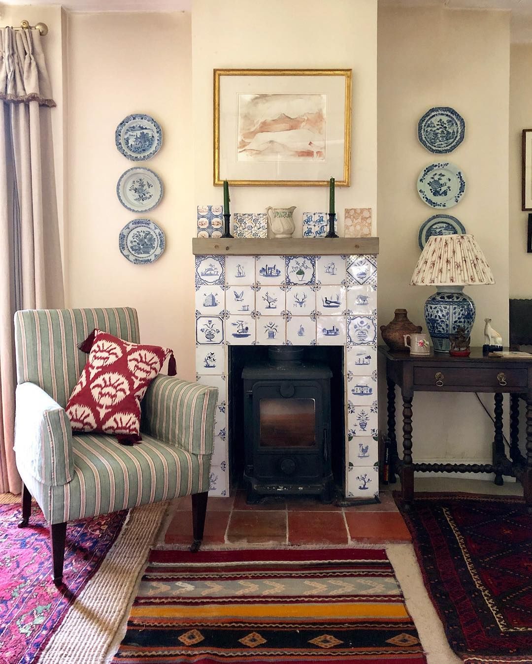 Blue Fireplace New Carlos Sánchez Garc­a On Instagram “blue and White