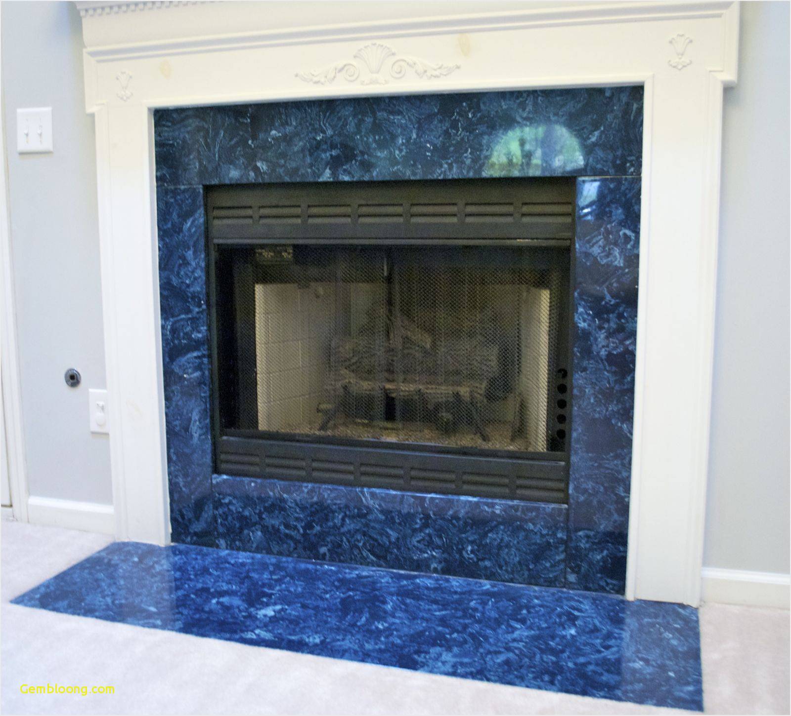 Blue Fireplace Tile Lovely Bello Terrazzo Design – Kientruckay