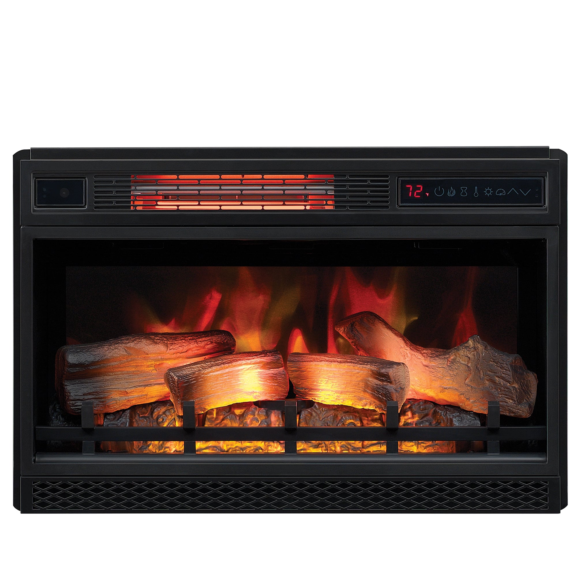 Blue Flame Fireplace Elegant Electric Fireplace Classic Flame Insert 26" Led 3d Infrared