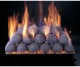 Blue Flame Fireplace Unique 18" Natural Fire Balls Vented Match Light Custom Embers Pan