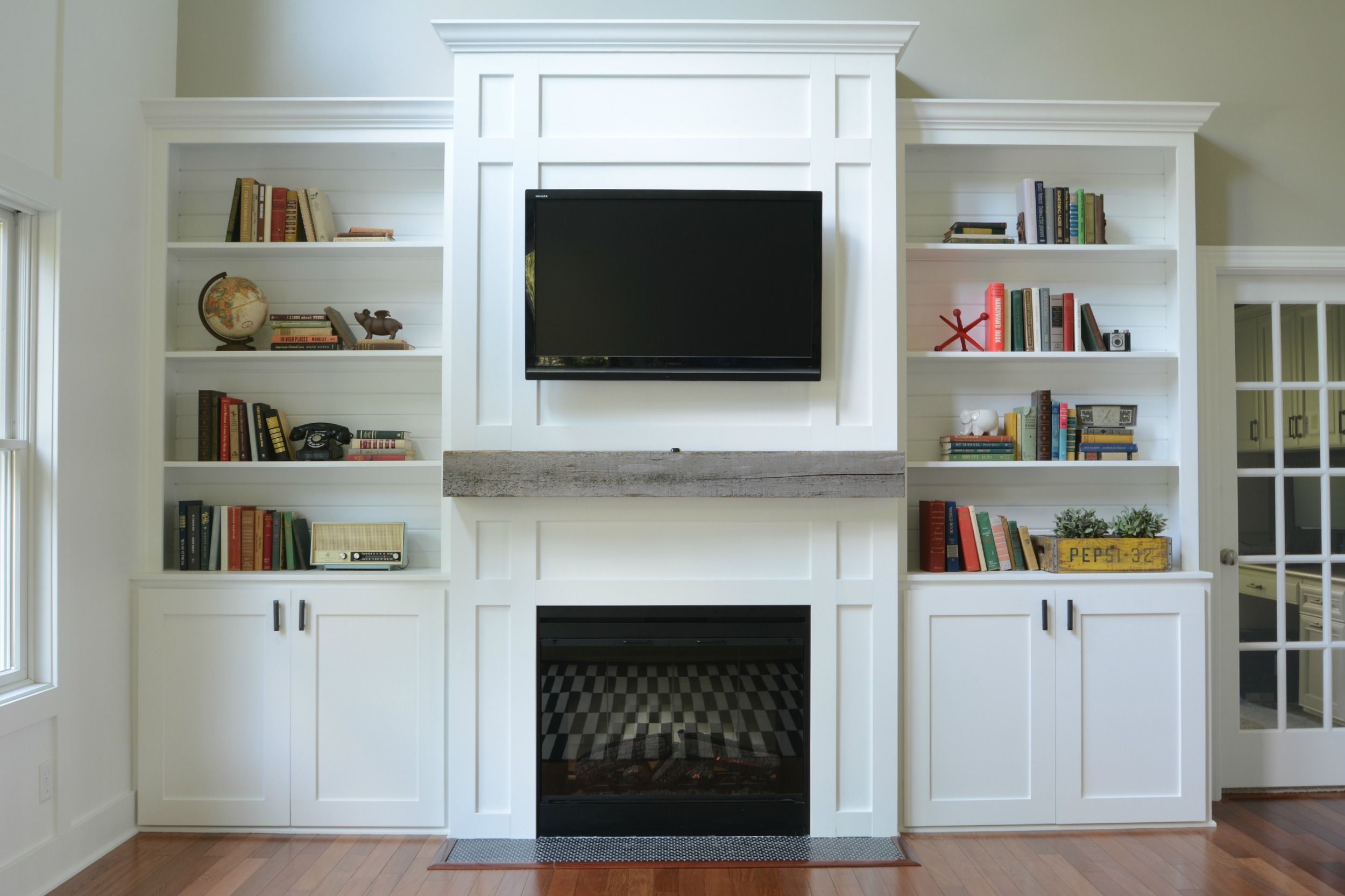 Board and Batten Fireplace Elegant Living Room Built Ins "tutorial" Cost