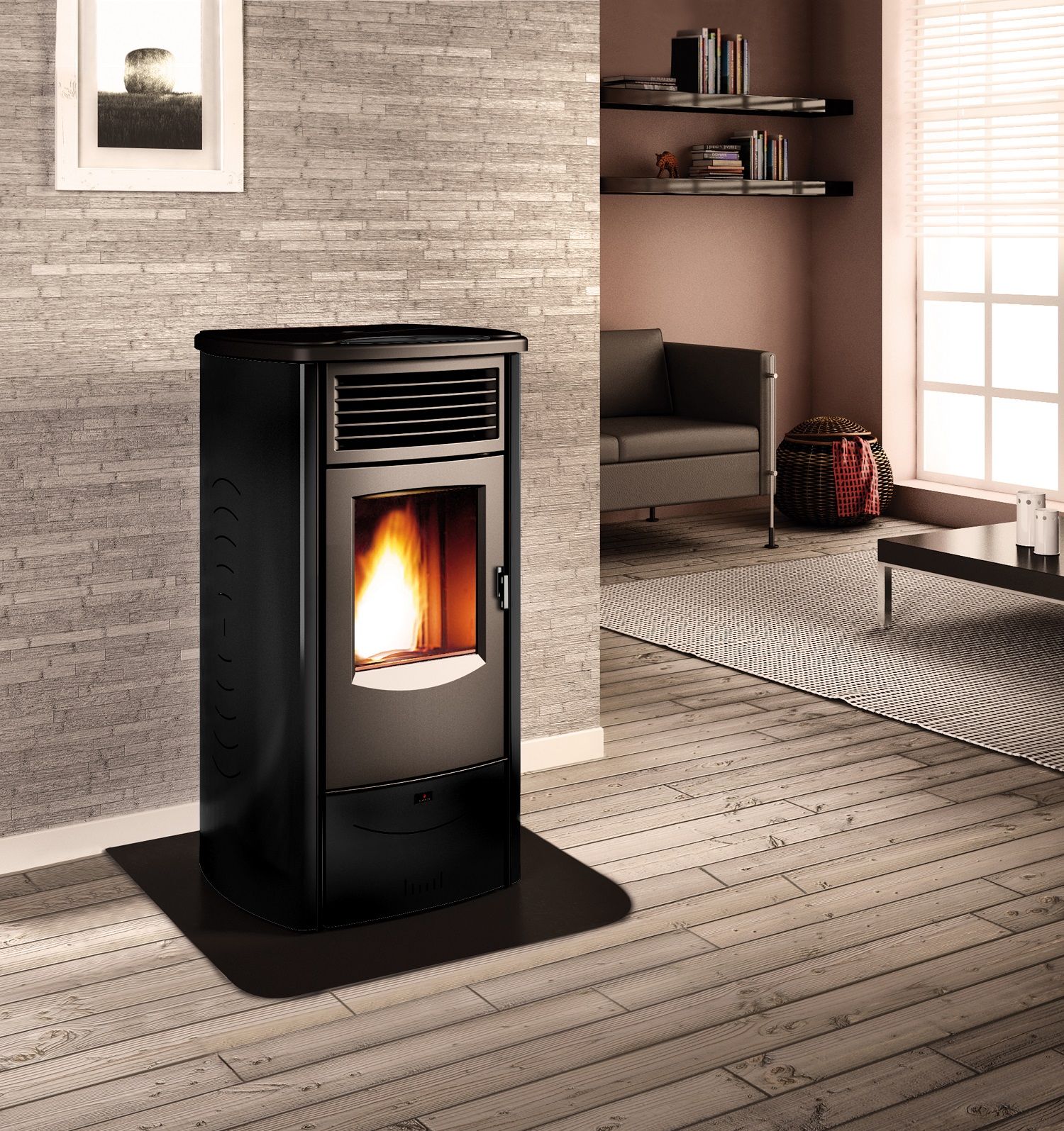 Bowden Fireplace Lovely Poªle Aux Granules Piazzetta Monia