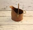 Brass Fireplace Elegant Vintage solid Copper Fireplace Coal Bucket Scuttle Holder