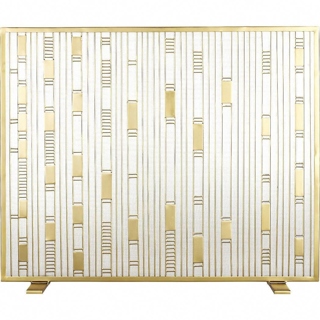 Brass Fireplace Screen Inspirational Maclynfireplacescreenbrssf17 Fireplacemakeoverstyles