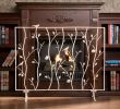 Brass Fireplace Screen Inspirational Wildon Home Bluewood Bird and Branch Metal Fireplace