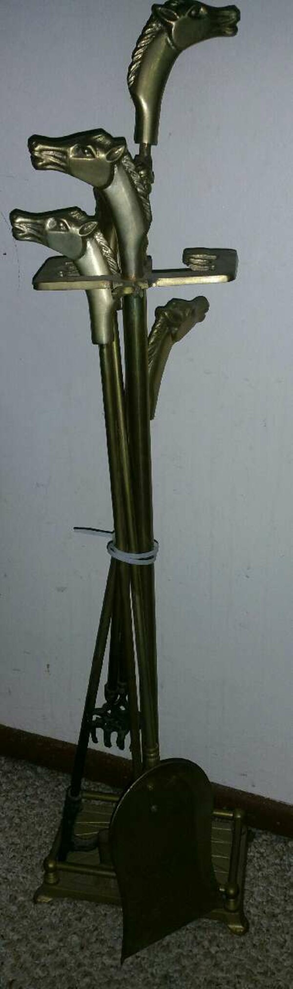 Brass Fireplace tools Awesome Brass Horse Head Fireplace tools