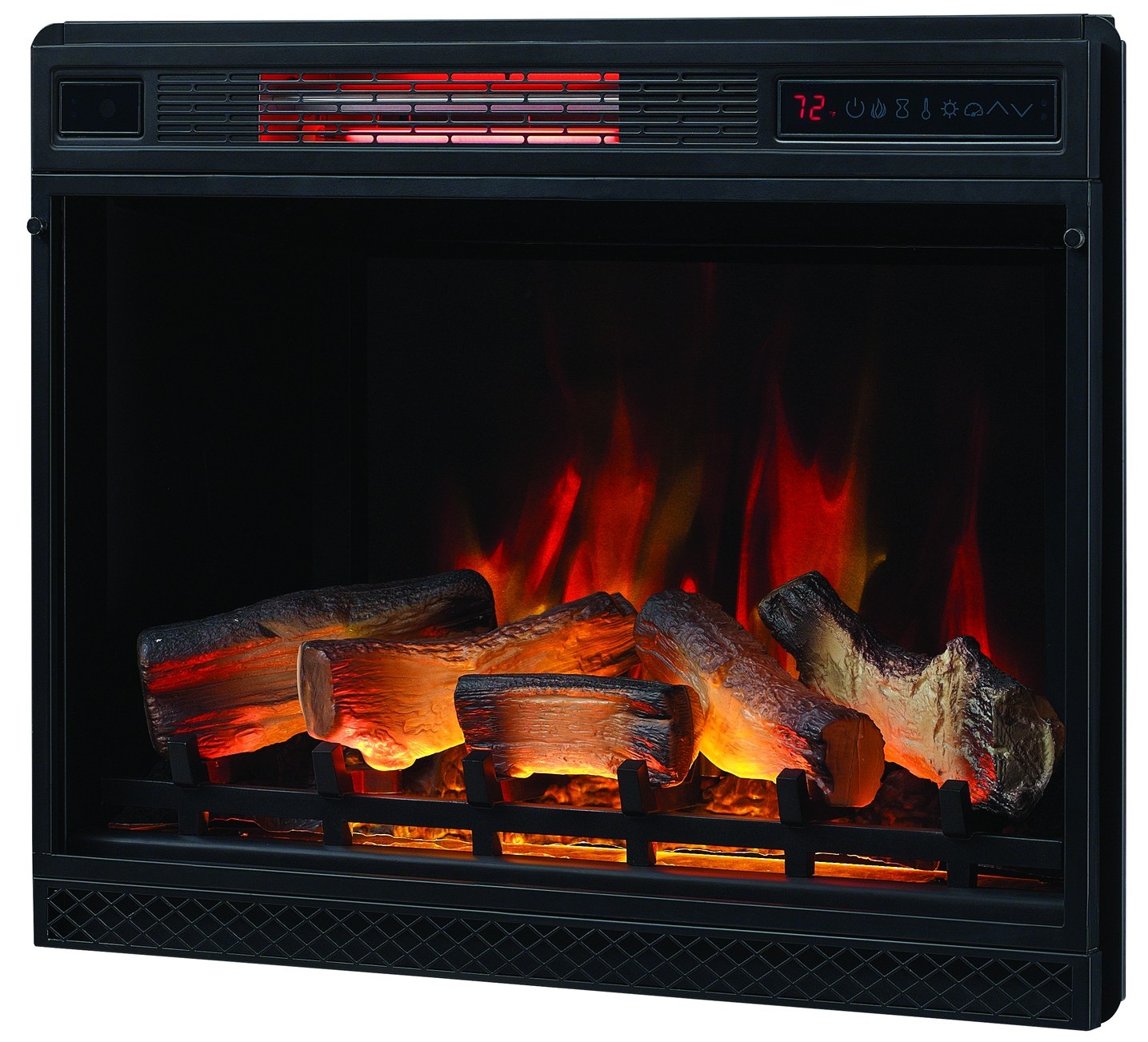 Brick Electric Fireplace New 28" Led 3d Infrared Insert Classic Flame