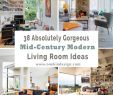 Brick Fireplace Designs Ideas Luxury 38 Absolutely Gorgeous Mid Century Modern Living Room Ideas