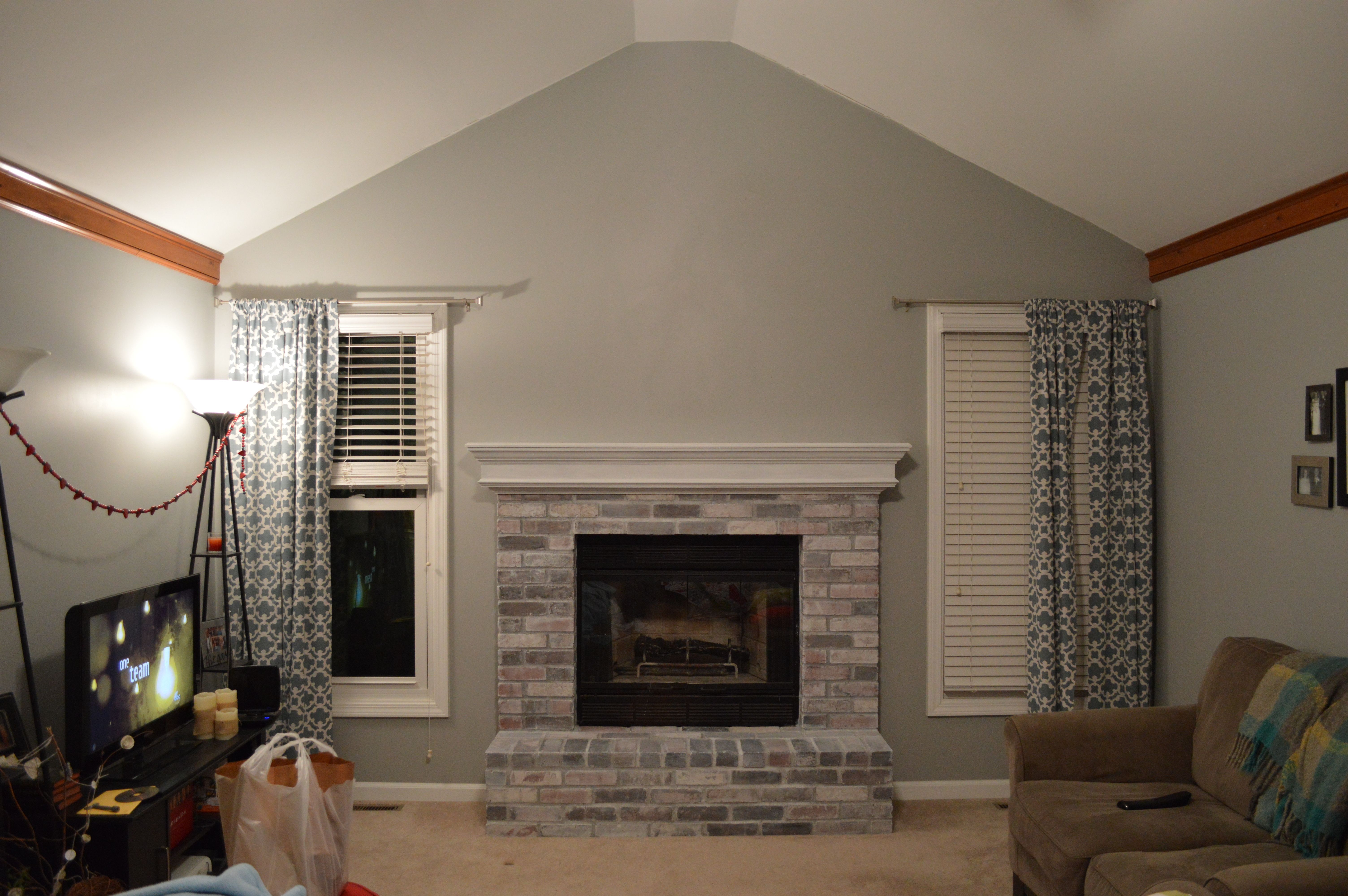 Brick Fireplace Ideas Lovely How to Whitewash Brick Our Fireplace Makeover Loving
