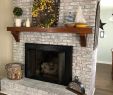 Brick Fireplace with White Mantle Awesome Painted Brick Fireplace Sw Pure White Over Dark Red Brick