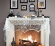 Brick Fireplace with White Mantle Beautiful Vlovelife 18 X 96 Halloween Decorations Spiderweb Mantel Scarf Polyester Cobweb Fireplace Mantel Scarf for Halloween Party Festival Scary Movie