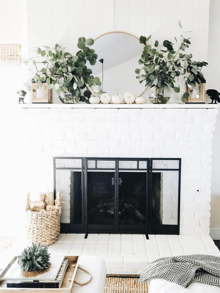 Brick Fireplace with White Mantle Best Of 4 Chic Fall Decor Ideas Home Decor