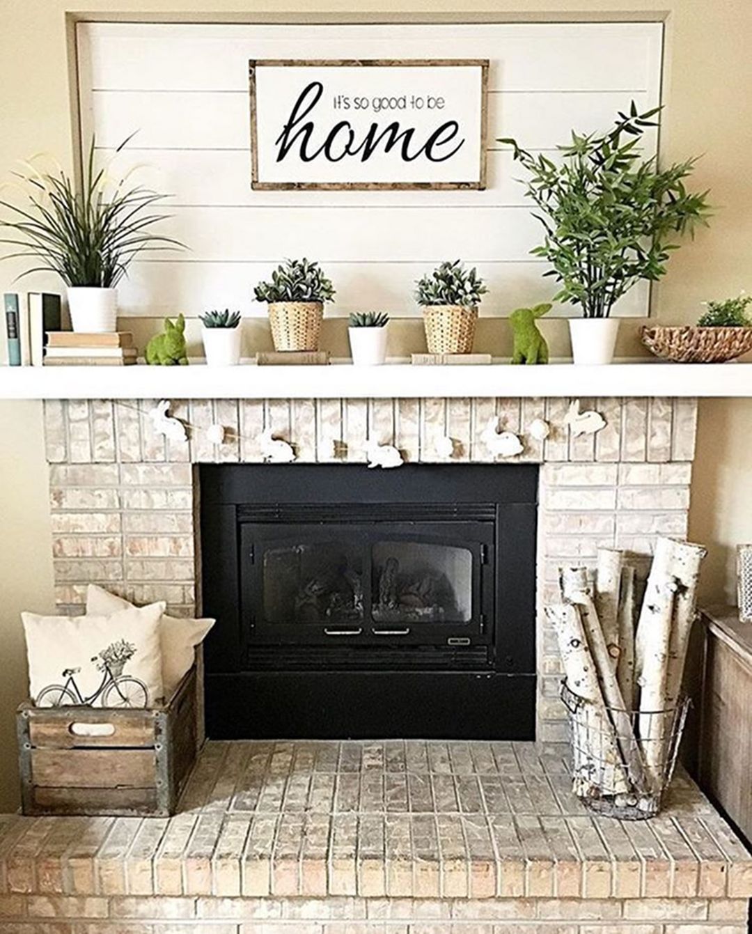 Brick Fireplace with Wood Mantel Fresh Farmhouse Fireplace Mantel Decor Decor It S